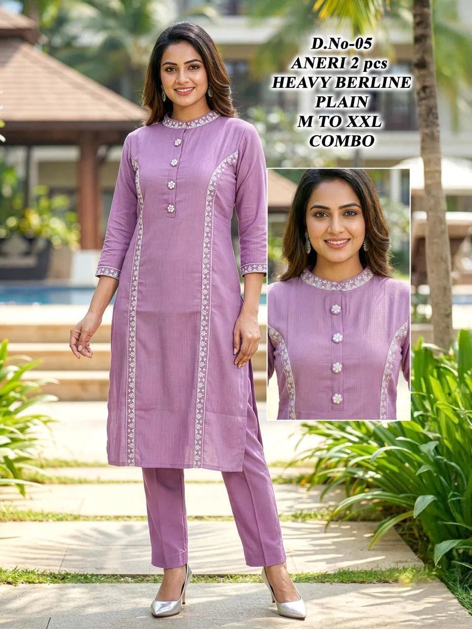 Aneri Vol 1 Heavy Berline Embroidery Top And Bottom Collection