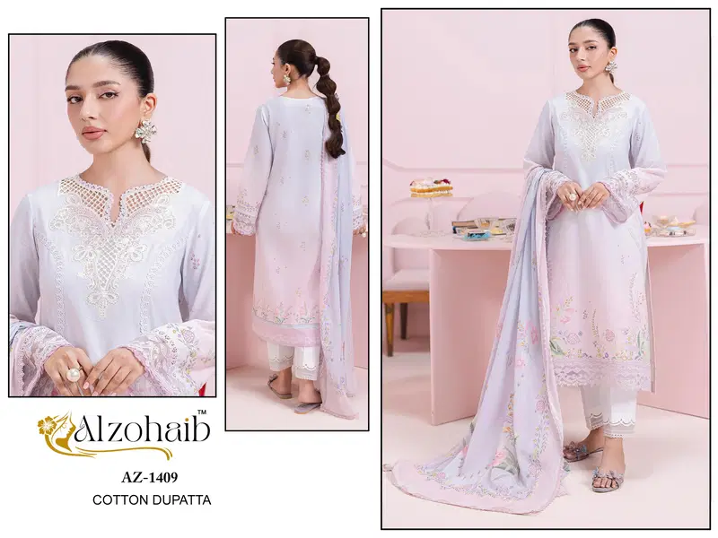 Alzohaib Itrh Vol 2 Cotton Dupatta Cotton Pakistani Salwar Kameez