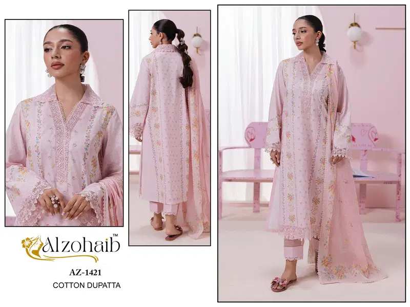 Alzohaib Itrh Vol 2 Cotton Dupatta Cotton Pakistani Salwar Kameez