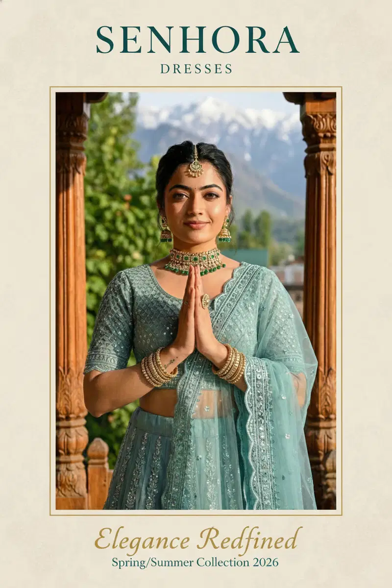 Senhora Summer 7109 And 7110 Butterfly Net Embroidered Lehenga Choli