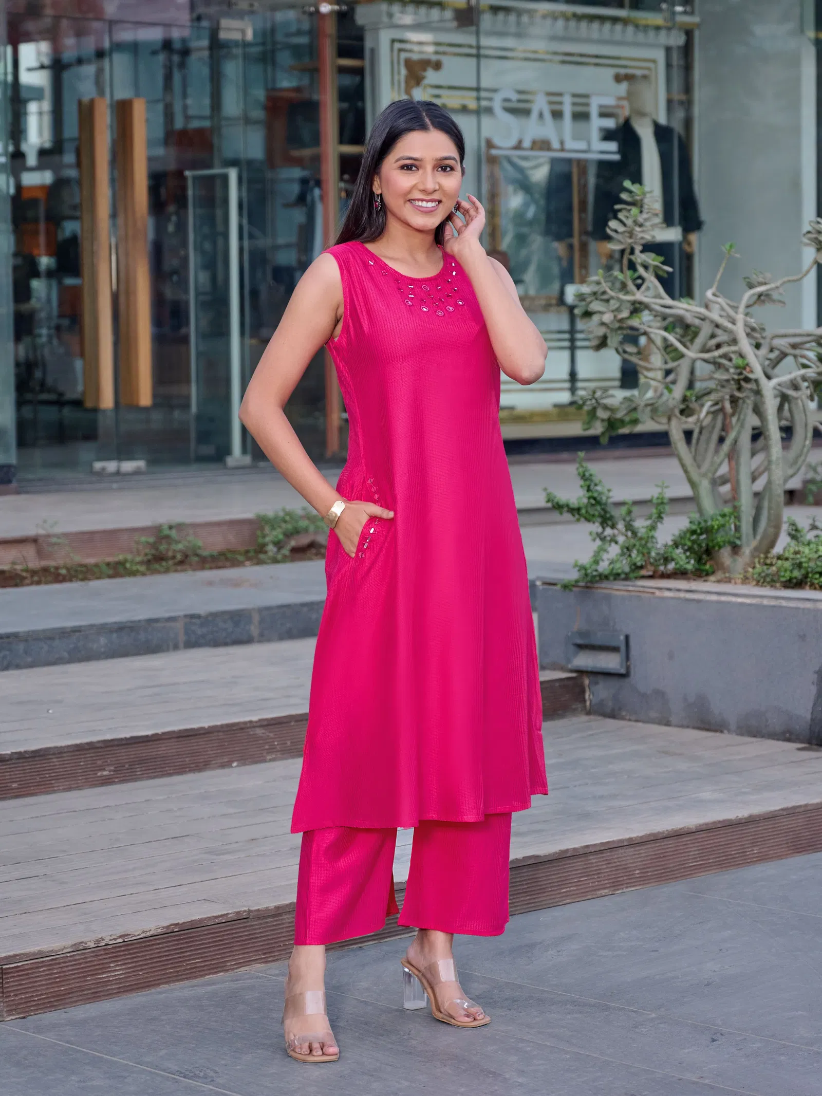 Naisha K 633 Berlin Manual Work A Line Co Ord Set Collection