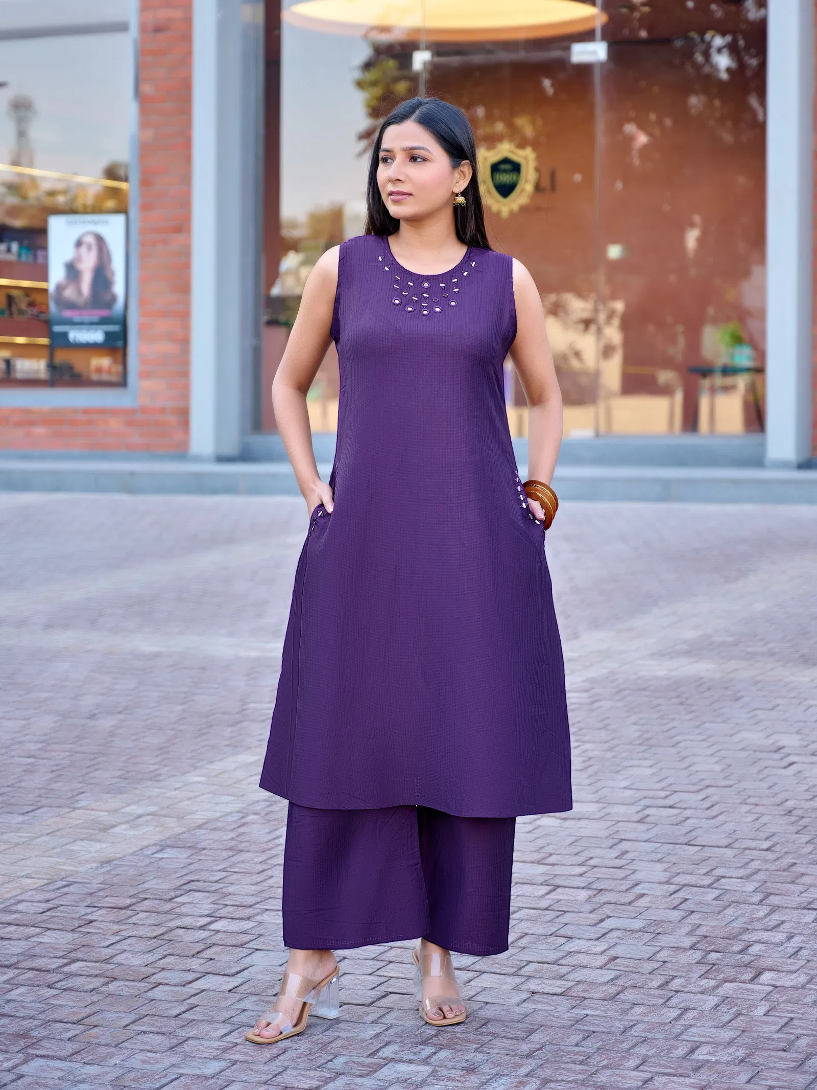Naisha K 633 Berlin Manual Work A Line Co Ord Set Collection