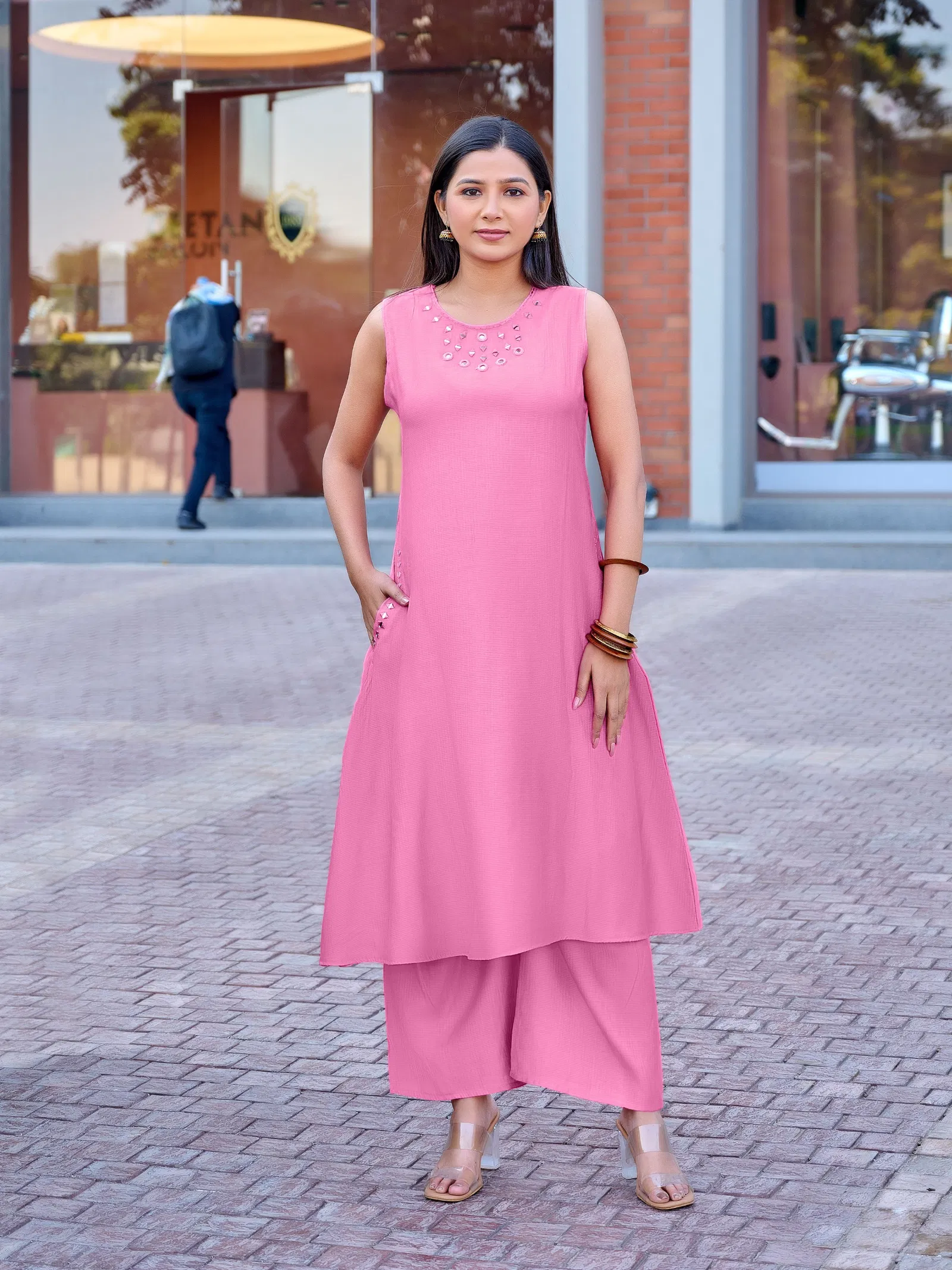 Naisha K 633 Berlin Manual Work A Line Co Ord Set Collection