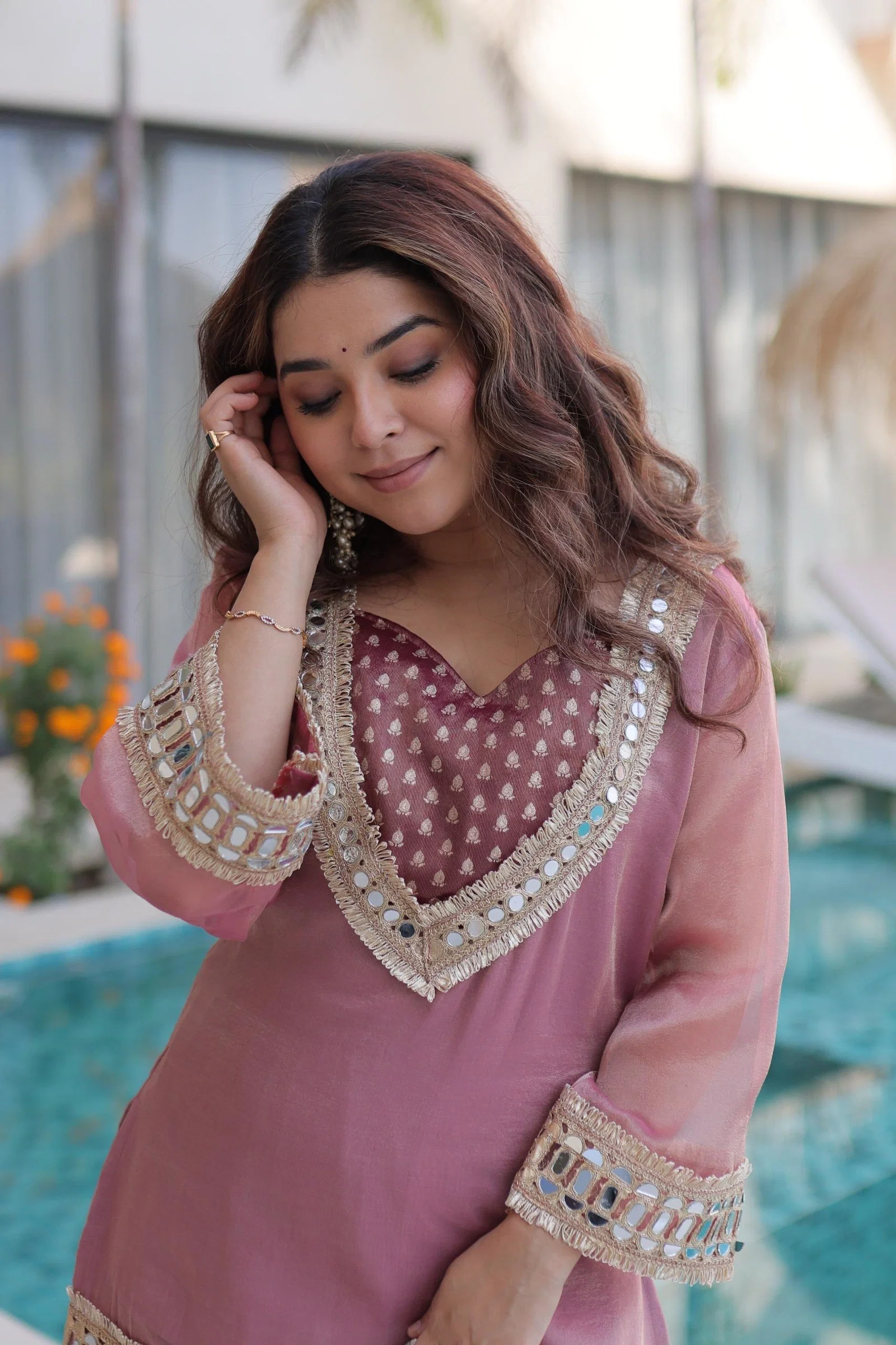Lekha SF LW 9319 Salsa Fabric Top Pent With Batwa Readymade Set