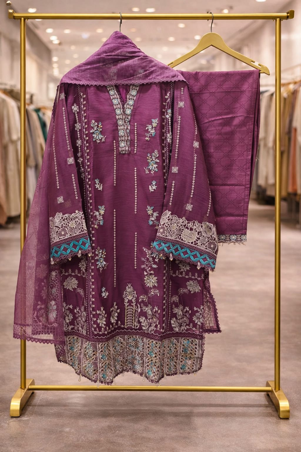 Luxury Pret LPC 326 Sifforn Orgnaza Fabric Pakistani Collection 