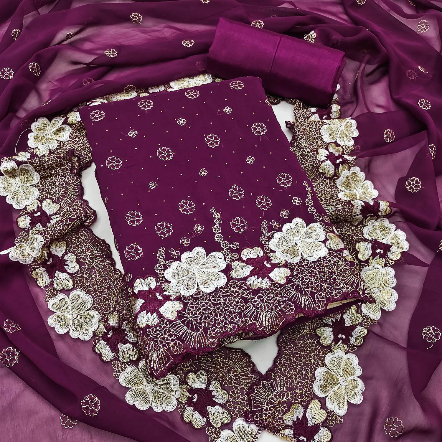 Designer Payal Jorjat Multi Work Dress Material Collection 