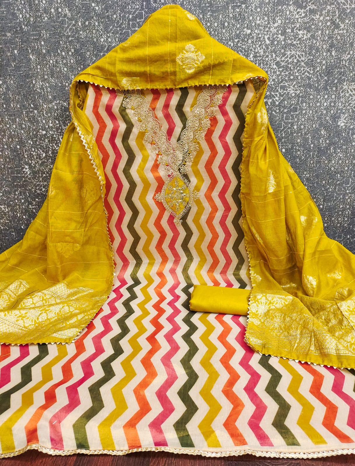 Designer Classick Simmer Silk Digital Print Kodding Work Dress Material Collection 