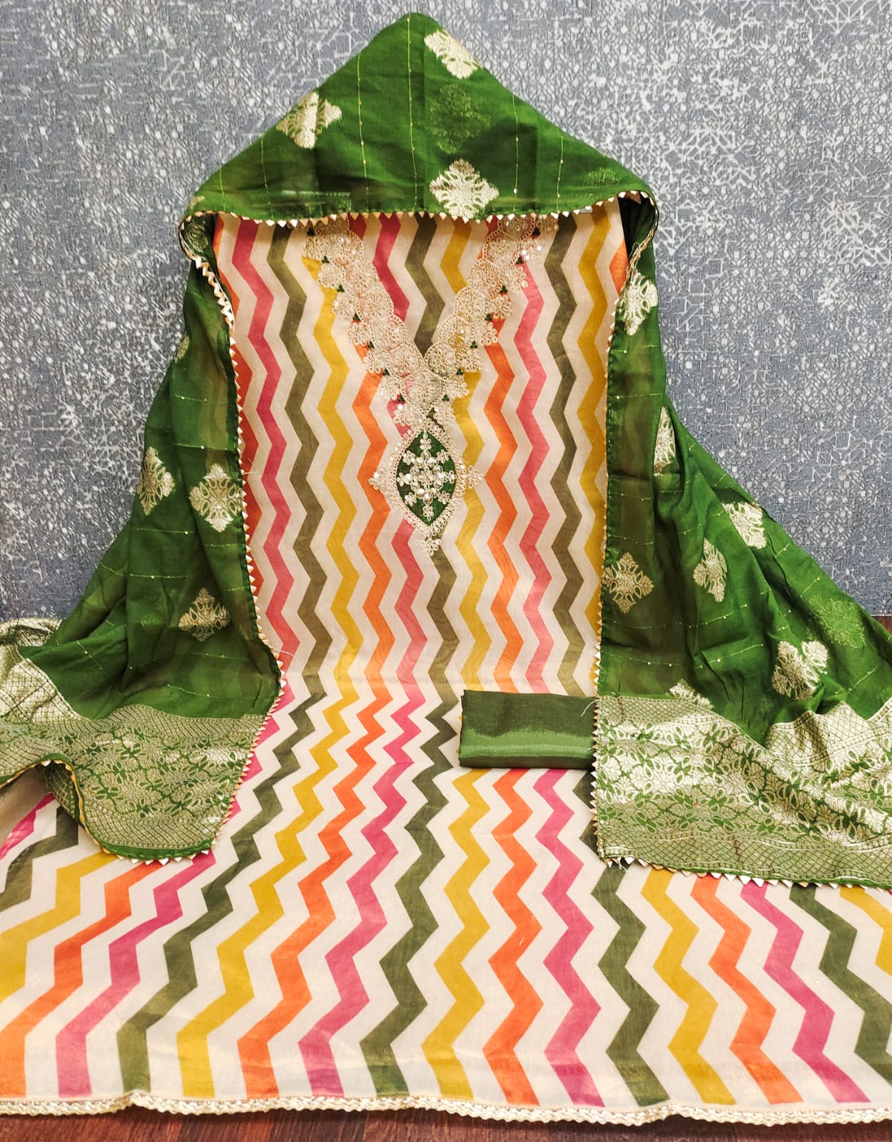 Designer Classick Simmer Silk Digital Print Kodding Work Dress Material Collection 