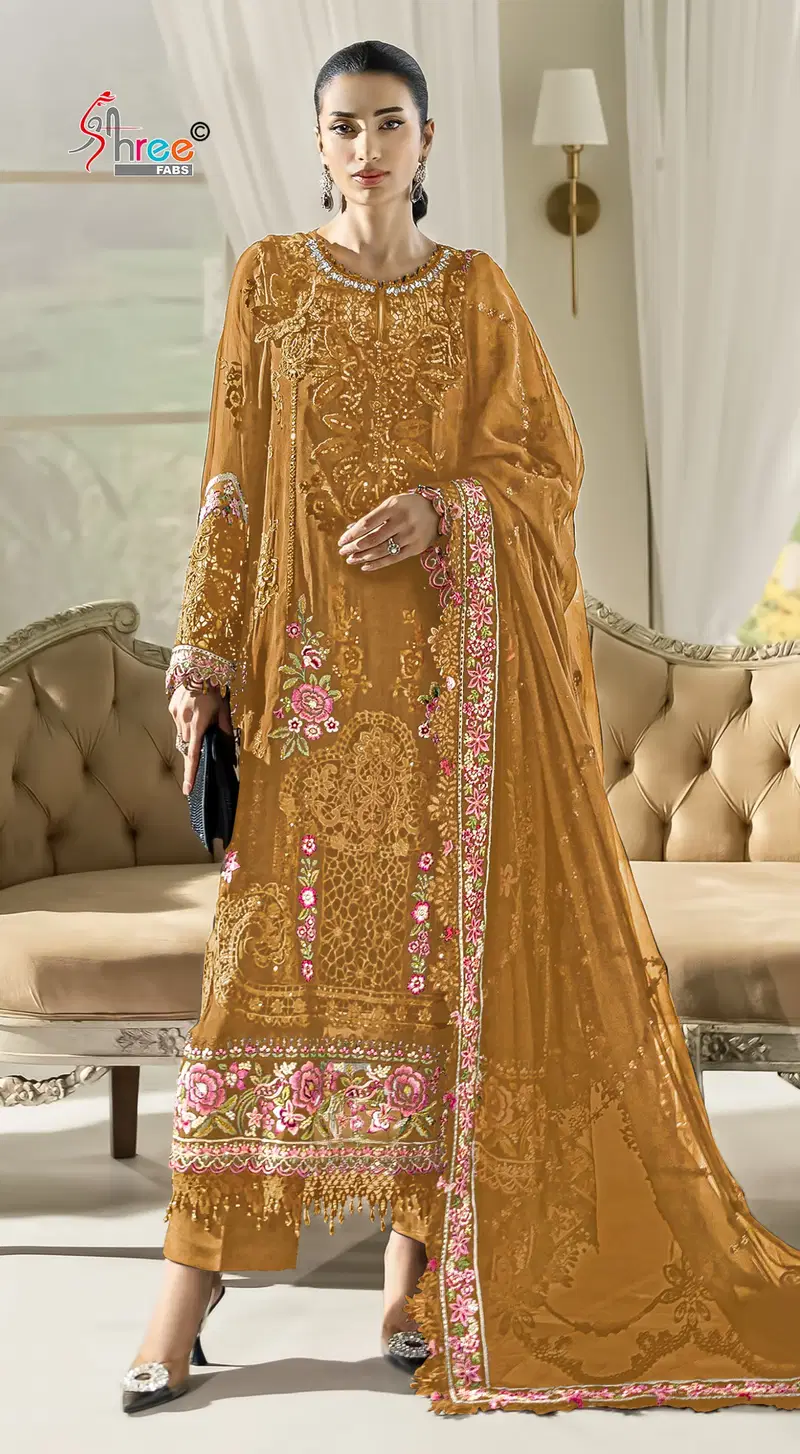 Shree Sf 5560 E To H Georgette With Embroidery Pakistani Salwar Kameez