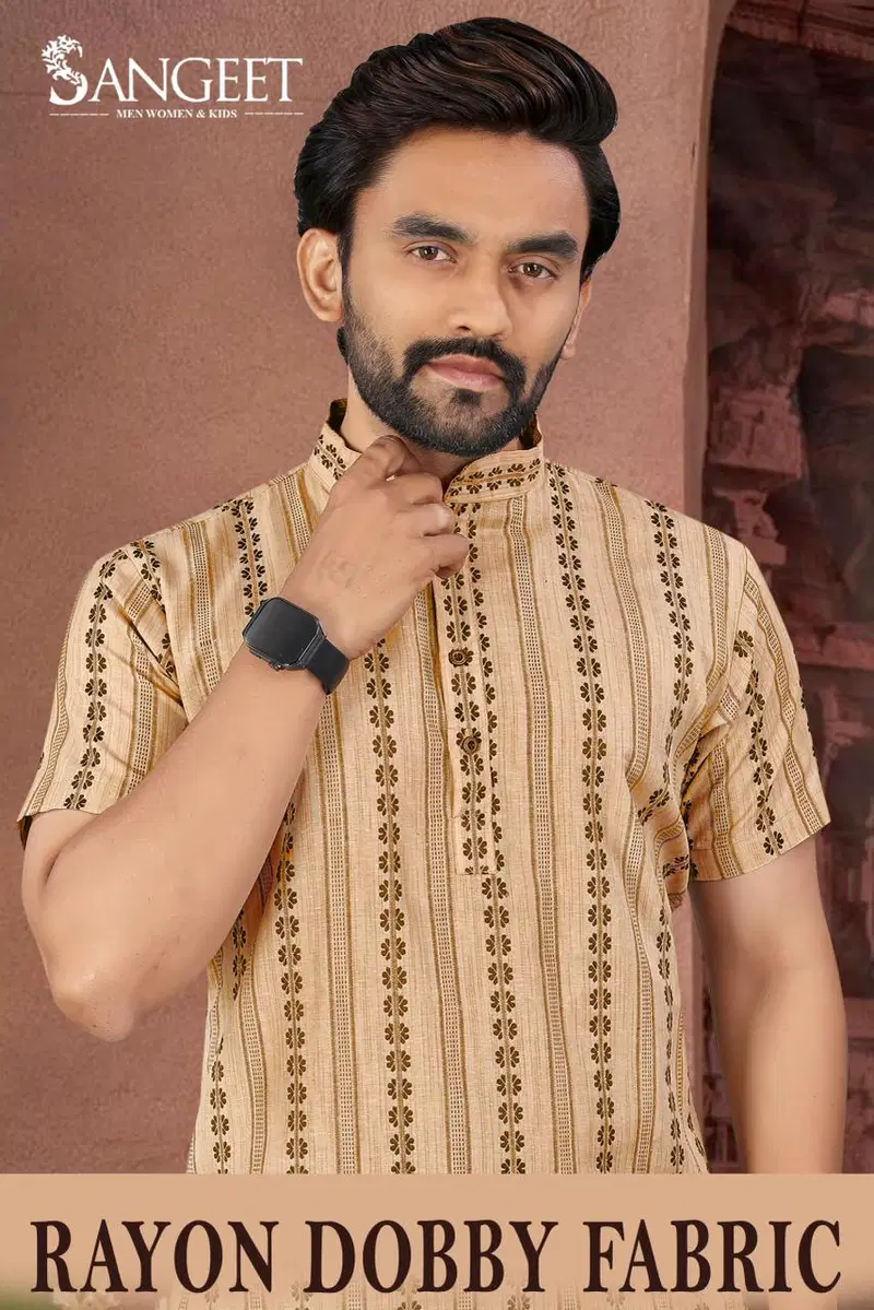 Sangeet Rayon Dobby Vol 3 Half Sleeves Short Kurta Collection