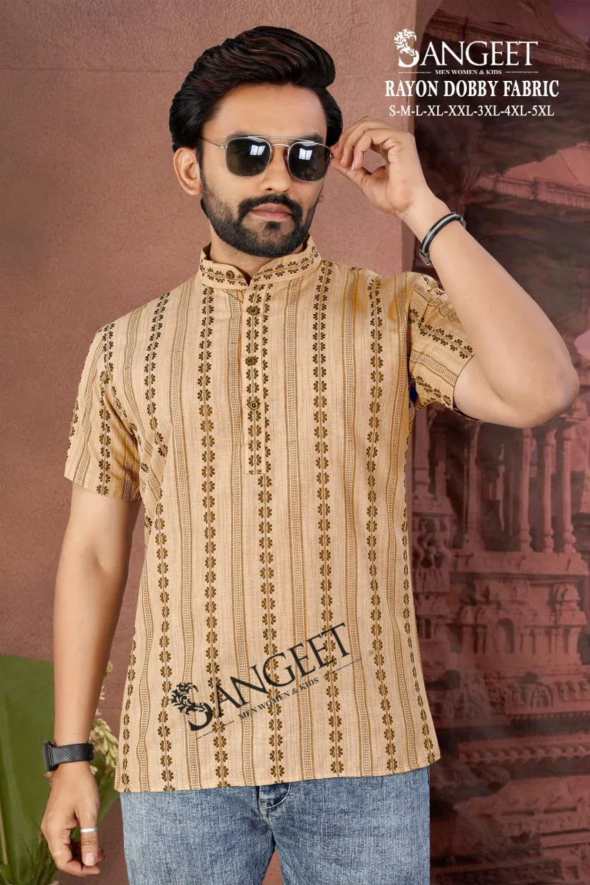 Sangeet Rayon Dobby Vol 3 Half Sleeves Short Kurta Collection