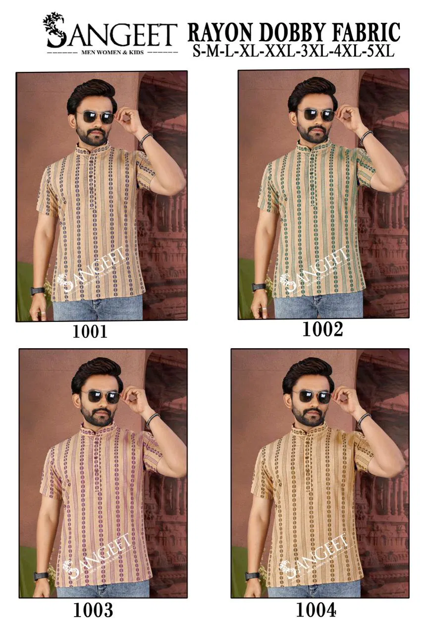 Sangeet Rayon Dobby Vol 3 Half Sleeves Short Kurta Collection