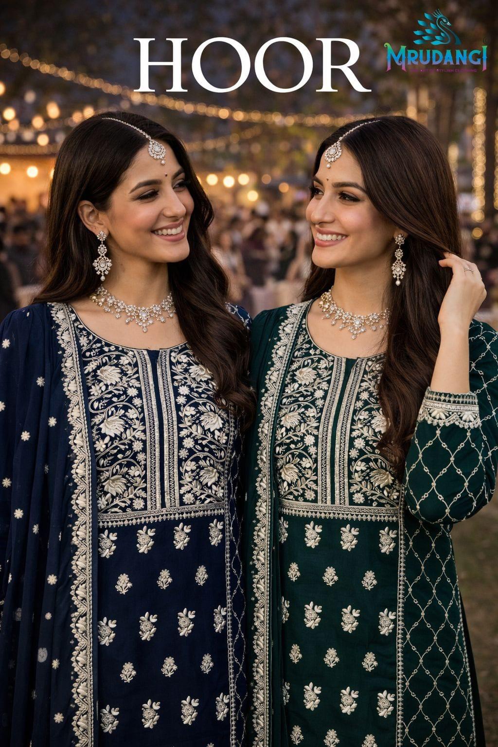 Mrudangi Hoor Fancy Embroidered Sequence Work Readymade Suit  Collection 