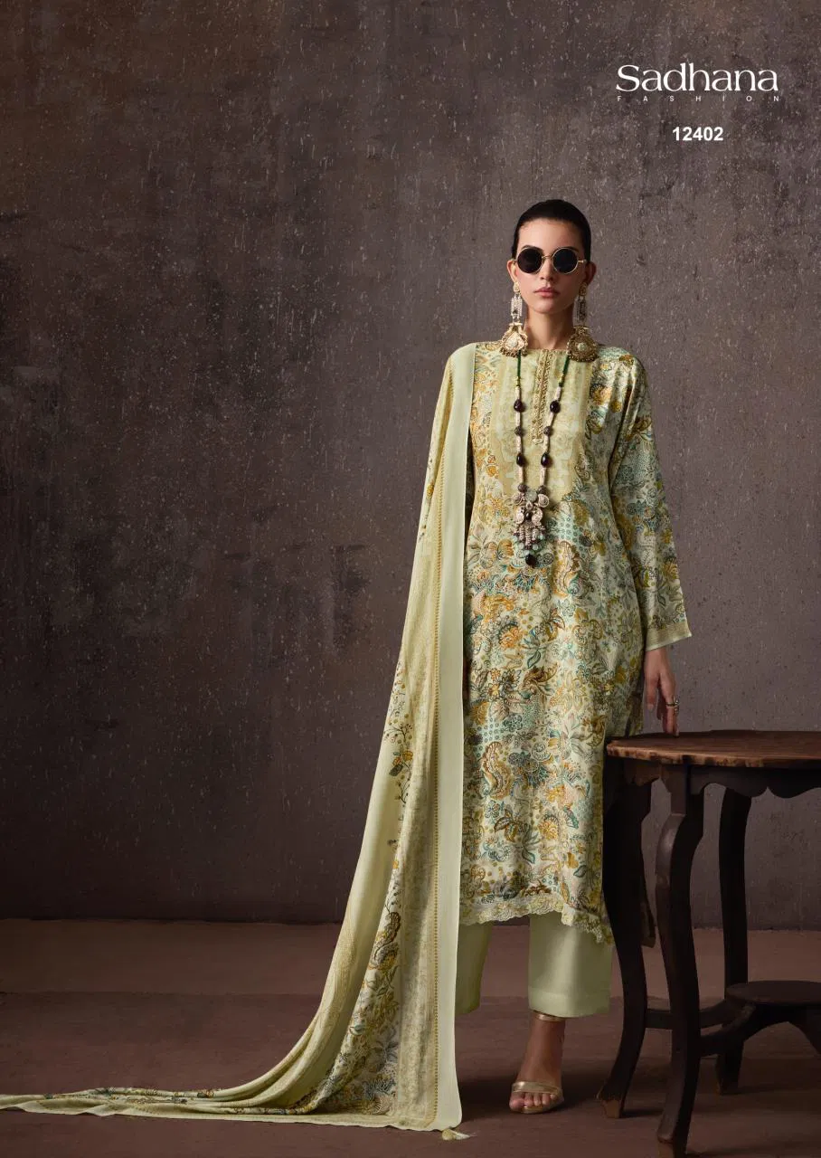 Sadhana Grace Bemberg Musline Silk Digital Print Salwar Kameez