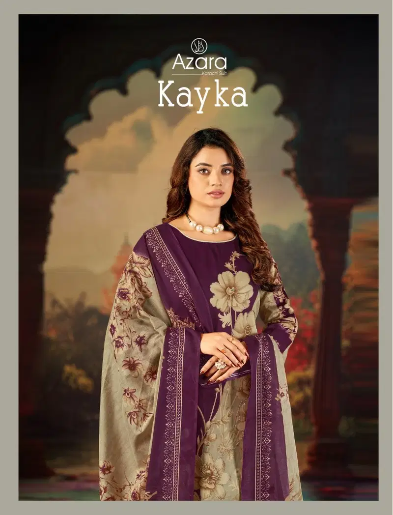 Radhika Azara Kayka 1200 A To D Jam Cotton With Work Dress Material