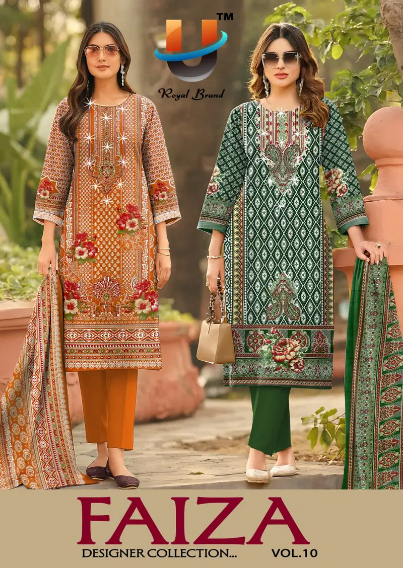 Royal Faiza Vol 10 Cotton Printed Dress Material Collection