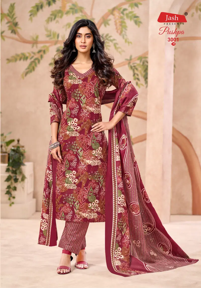 Jash Pushpa Vol 3 Pure Cotton Printed Dress Material Collection