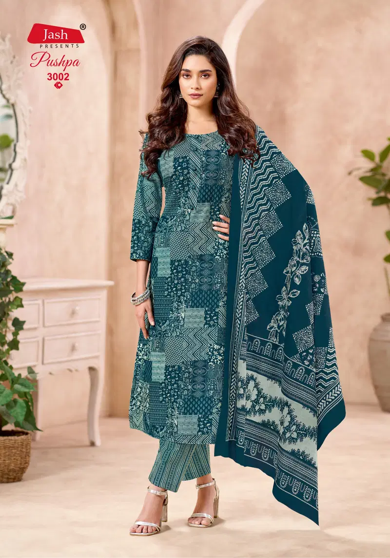 Jash Pushpa Vol 3 Pure Cotton Printed Dress Material Collection