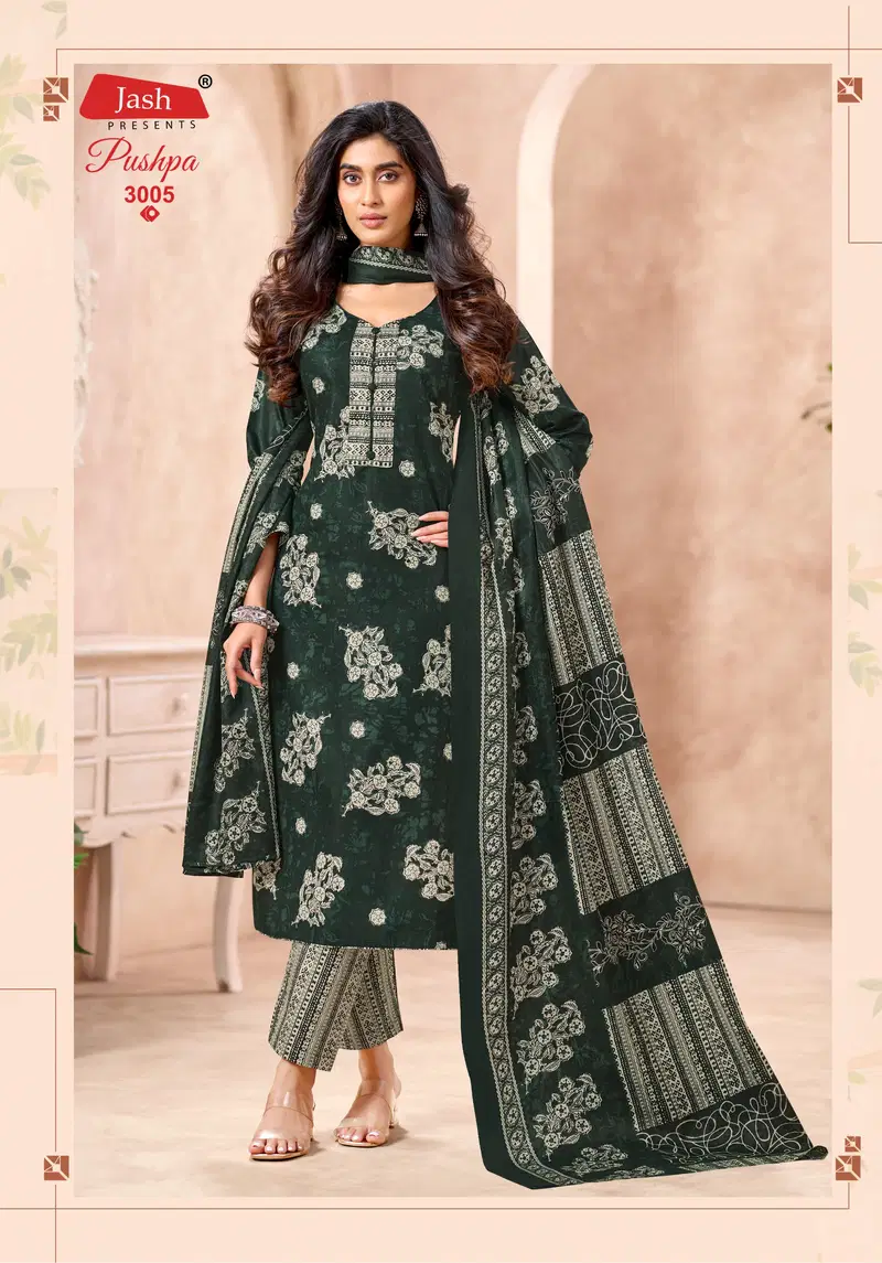 Jash Pushpa Vol 3 Pure Cotton Printed Dress Material Collection