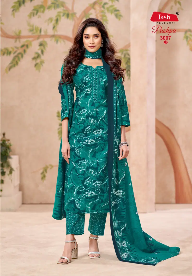Jash Pushpa Vol 3 Pure Cotton Printed Dress Material Collection