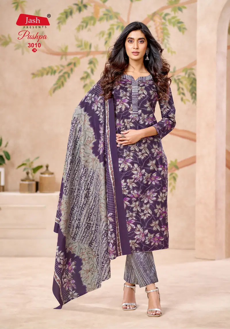 Jash Pushpa Vol 3 Pure Cotton Printed Dress Material Collection