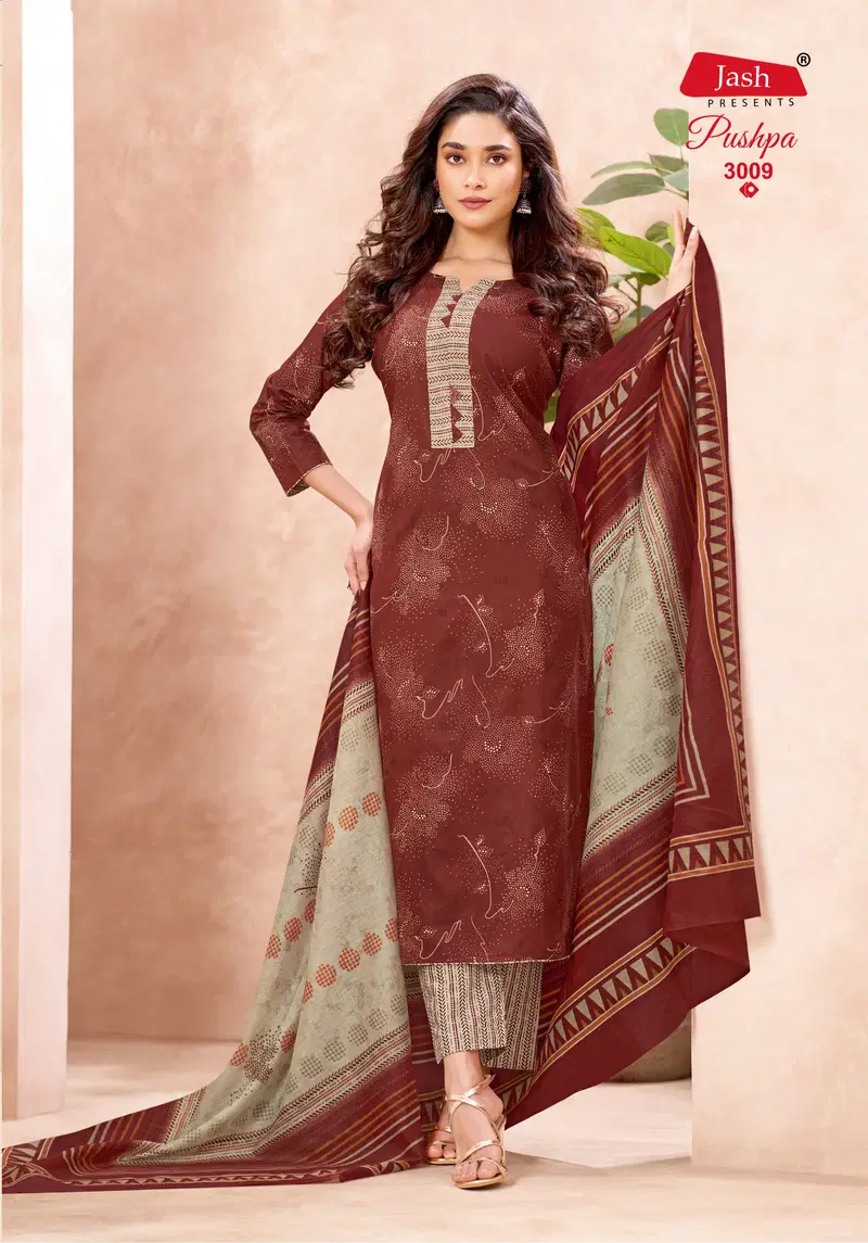 Jash Pushpa Vol 3 Pure Cotton Printed Dress Material Collection