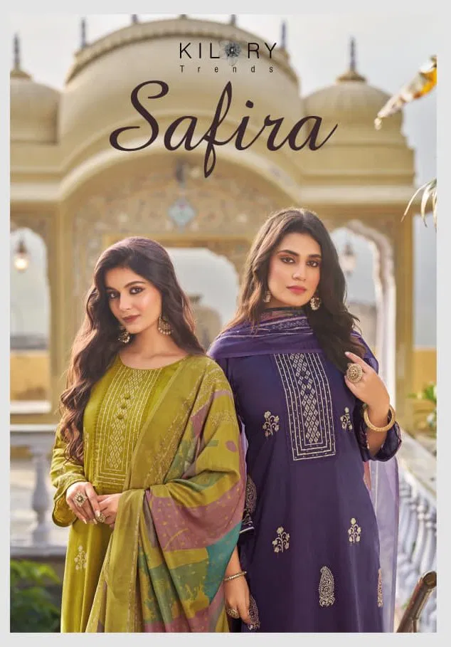 Kilory Safira Jam Cotton With Digital Print Embroidery Salwar Kameez