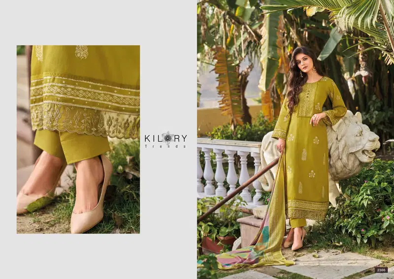Kilory Safira Jam Cotton With Digital Print Embroidery Salwar Kameez