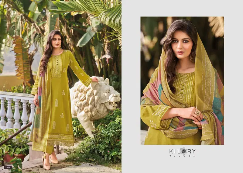 Kilory Safira Jam Cotton With Digital Print Embroidery Salwar Kameez