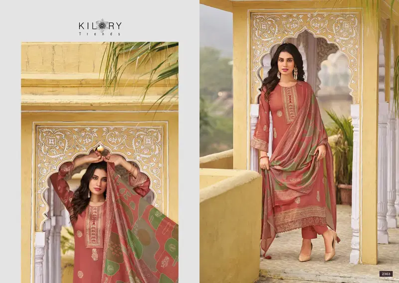 Kilory Safira Jam Cotton With Digital Print Embroidery Salwar Kameez