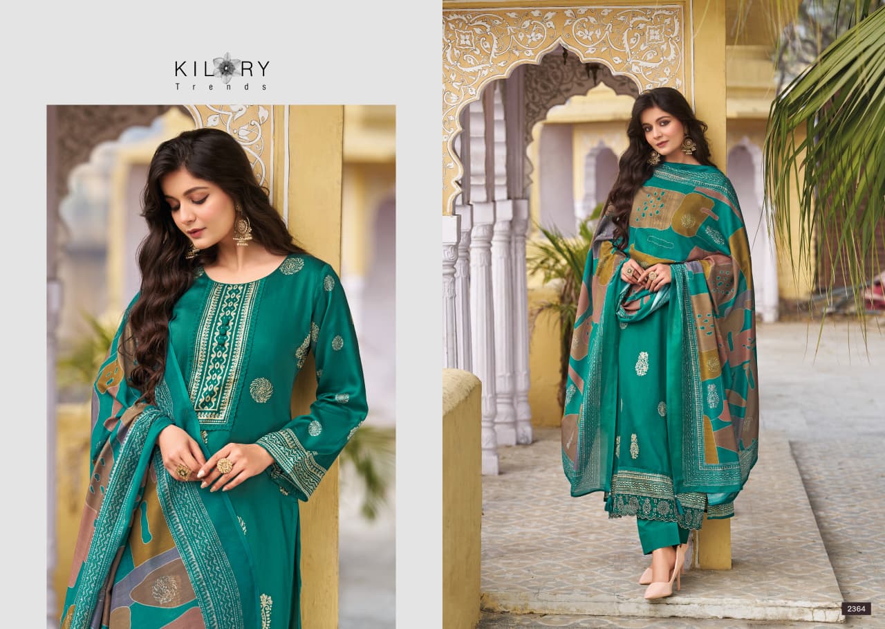 Kilory Safira Jam Cotton With Digital Print Embroidery Salwar Kameez
