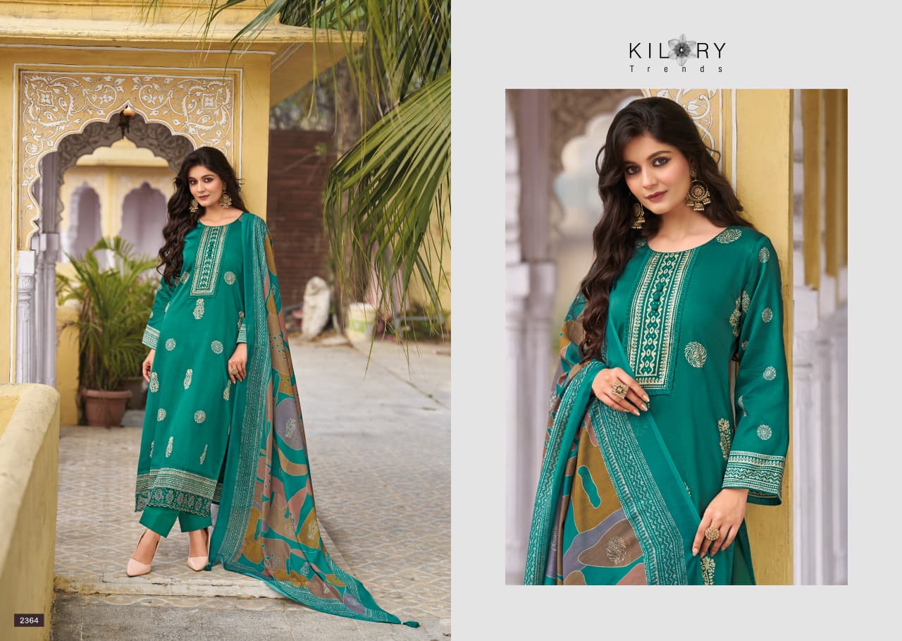 Kilory Safira Jam Cotton With Digital Print Embroidery Salwar Kameez
