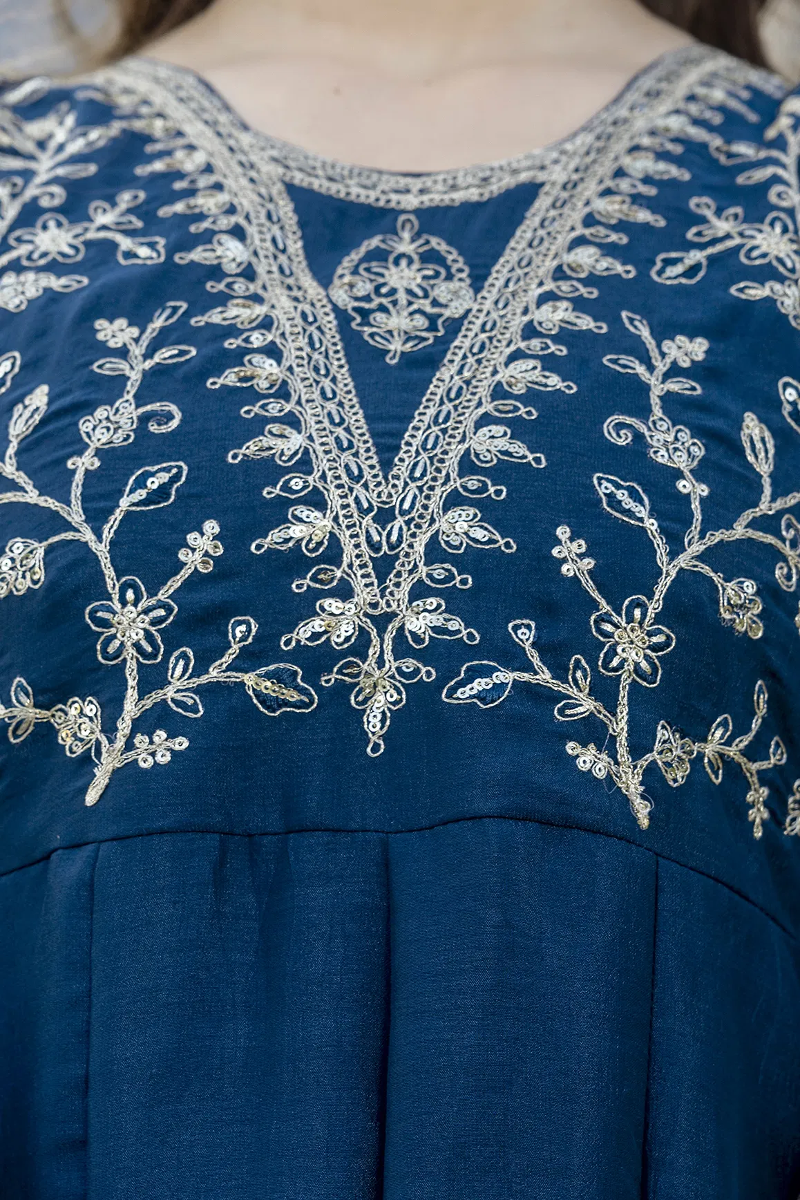Devmonalisa 01 Vichitra Silk With Embroidery Kurti Pant And Dupatta