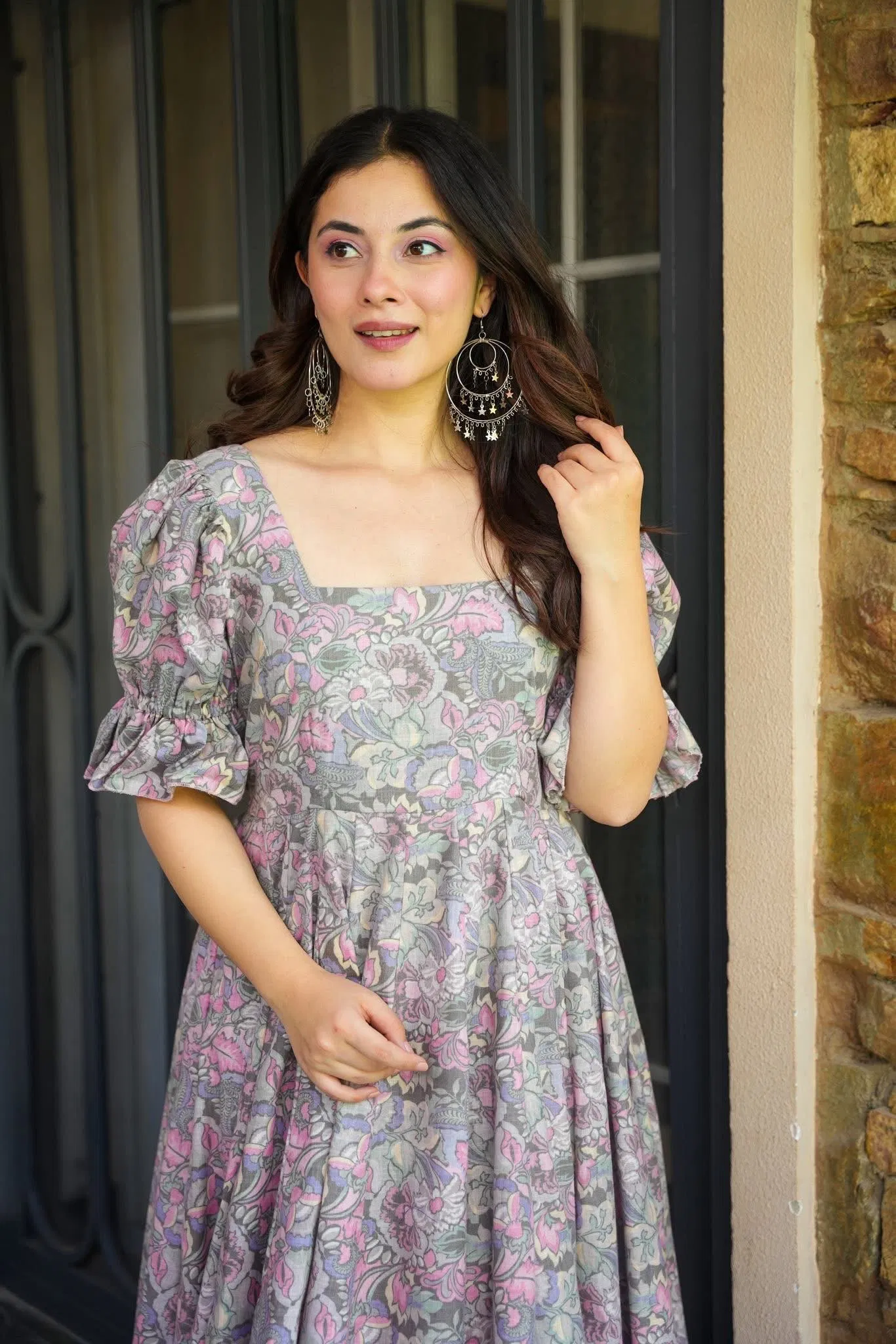 Devflora 01 Rayon With Printed Stylish Wear Gown Collection
