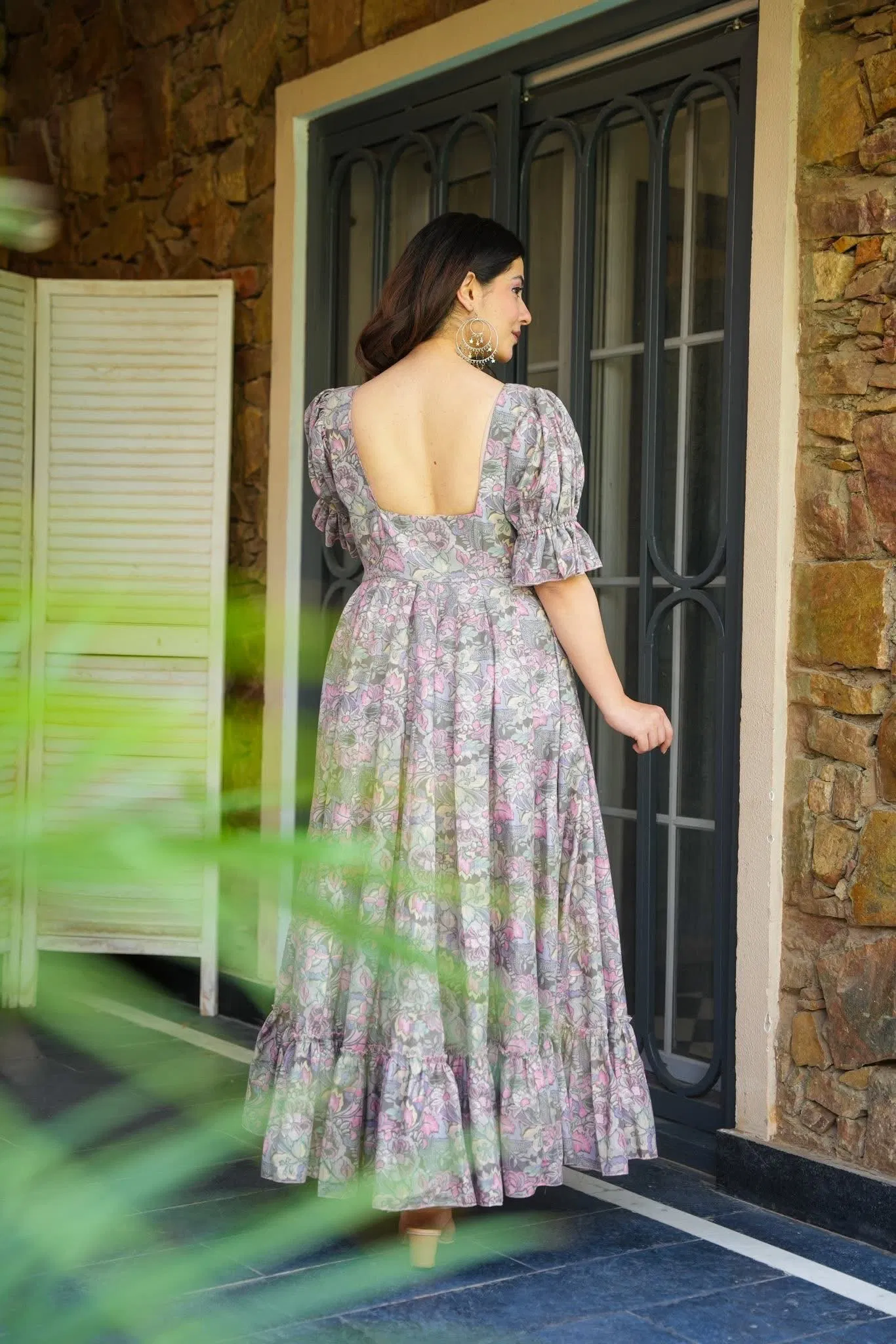 Devflora 01 Rayon With Printed Stylish Wear Gown Collection