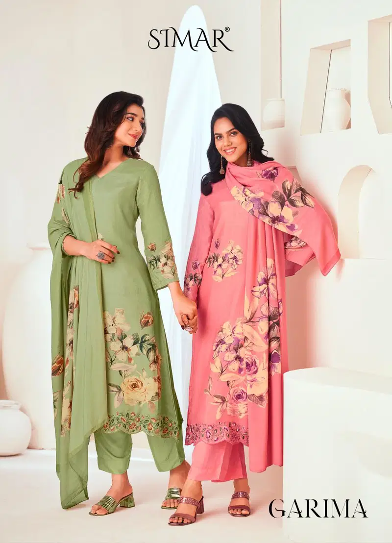 Glossy Simar Garima Viscose Muslin Digital Print Salwar Kameez