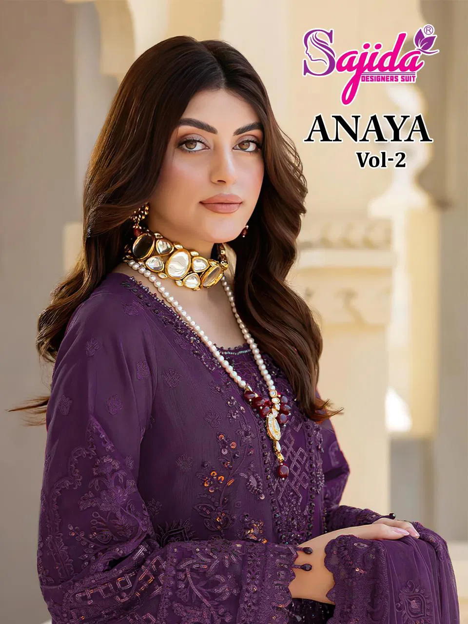 Sajida Anaya 1051 B To D Georgette With Work Pakistani Salwar Kameez