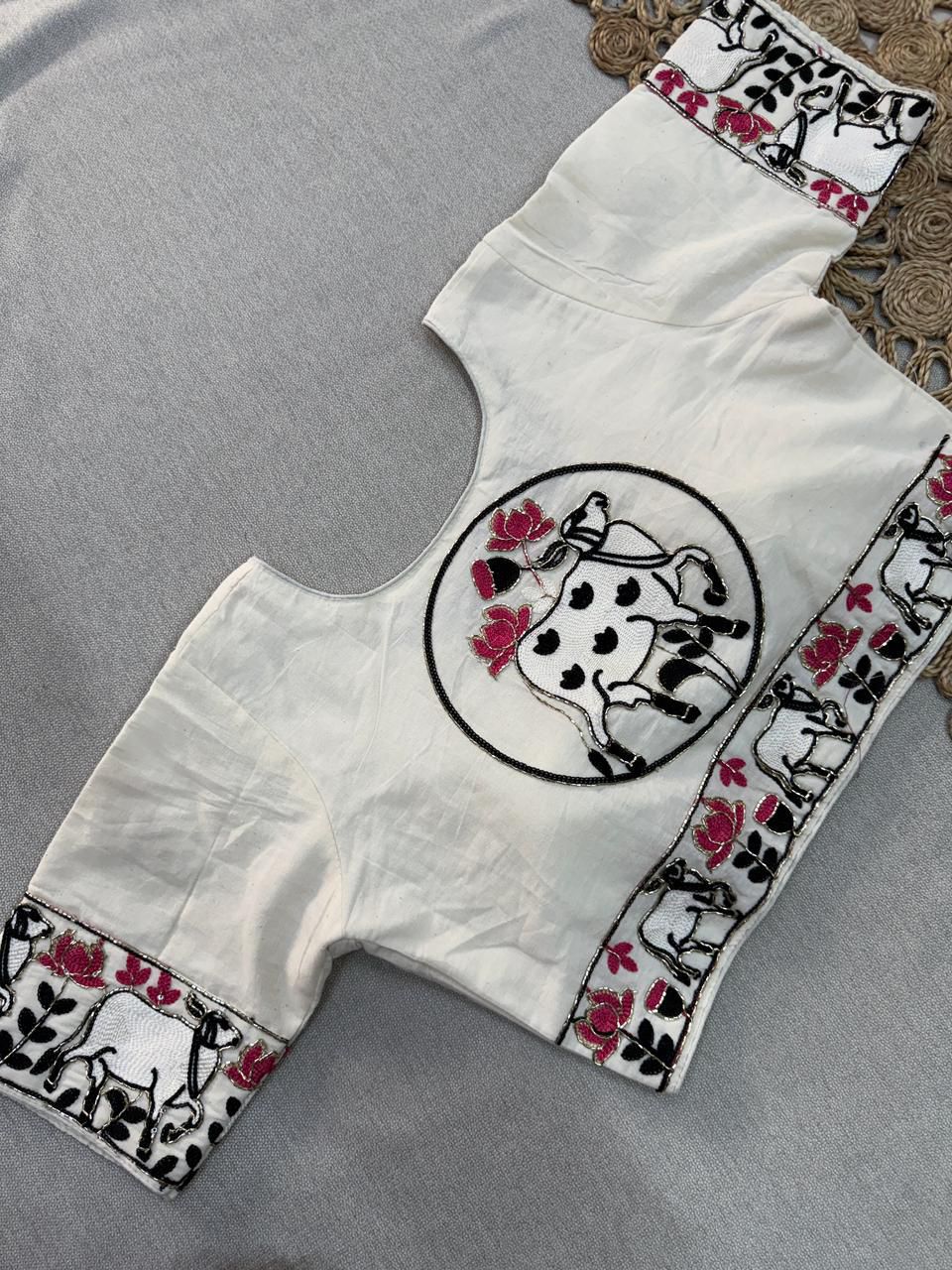 Shree Nath Vol 1 Khadi Cotton Saree Blouse With Handwork Collection