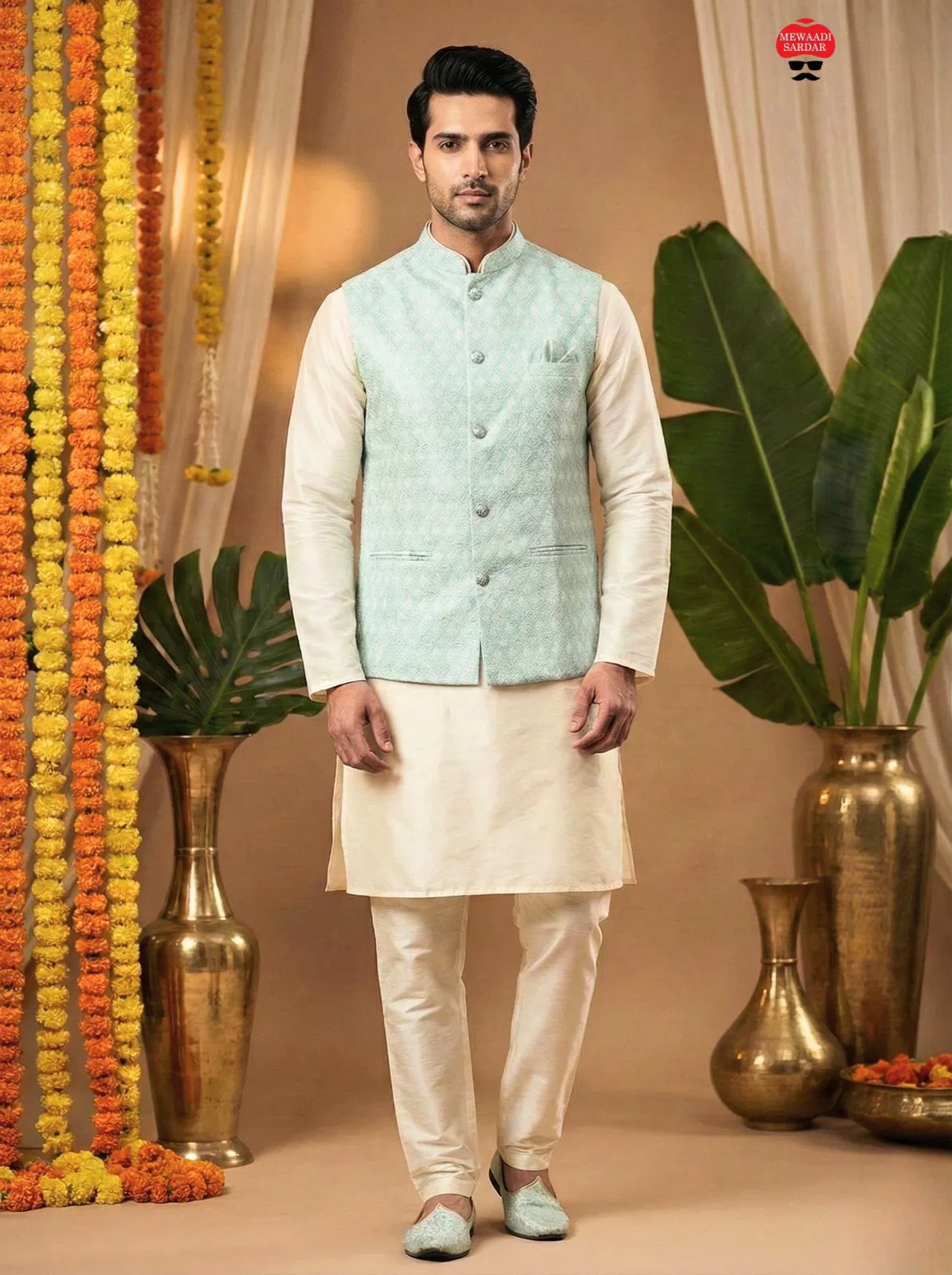 Manyavar Nx Vol 1 Silk Festival Wear Kurta Pant And Koti Collection