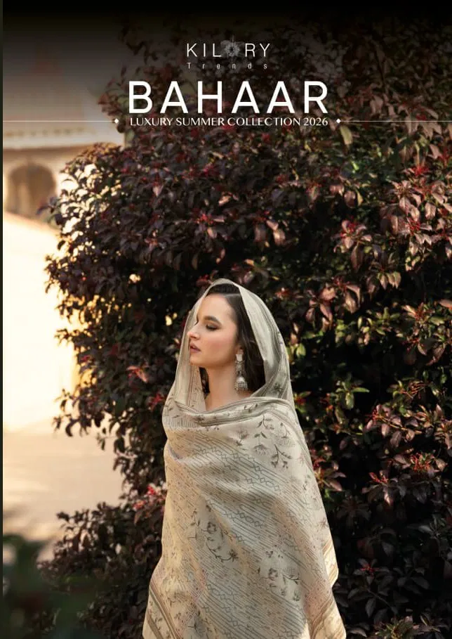 Kilory Bahaar Chanderi Digital Foil Print With Work Salwar Kameez