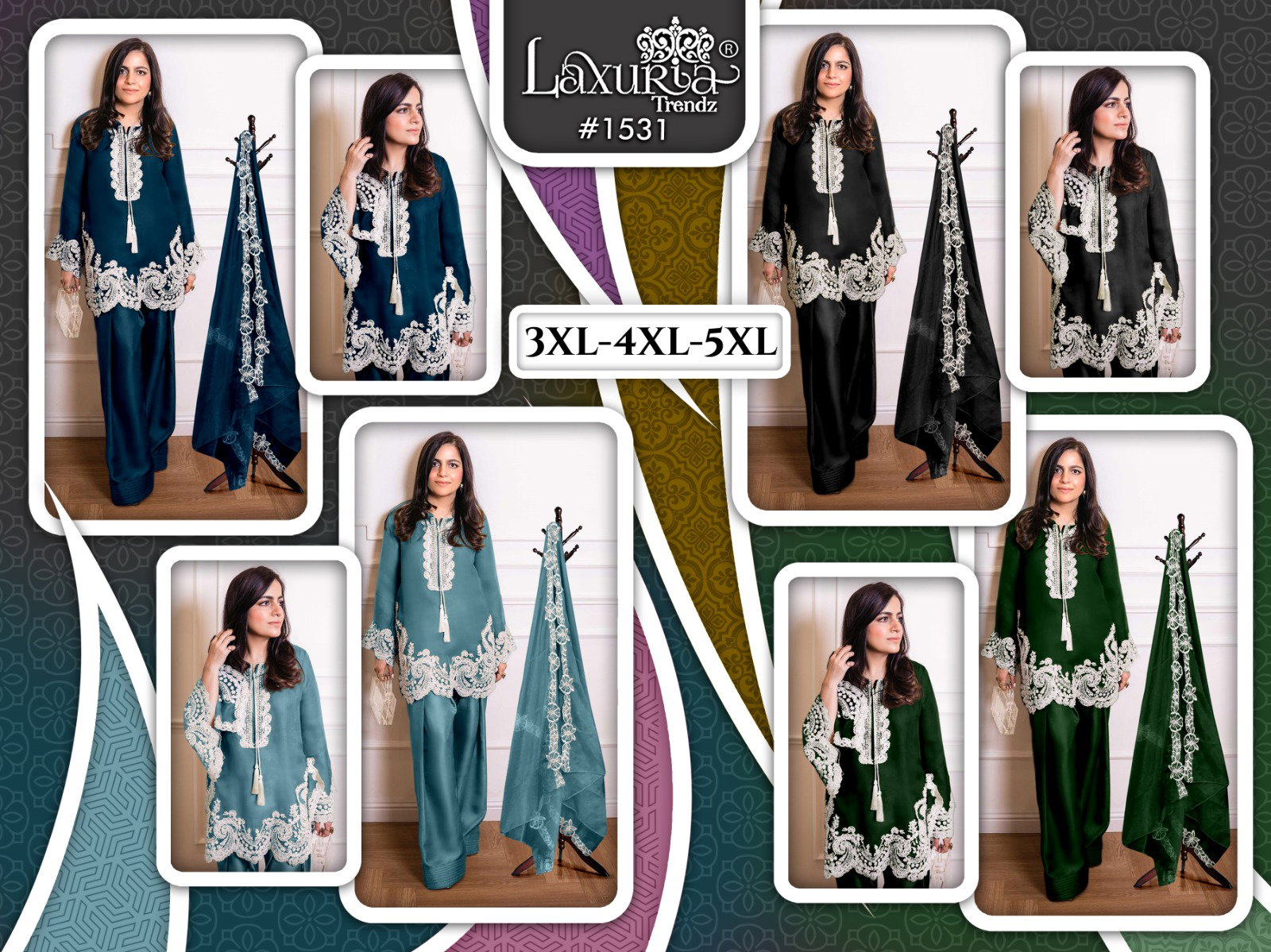 Laxuria Trendz 1550 Vichitra Tunic Ready Made Pakistani Collection 