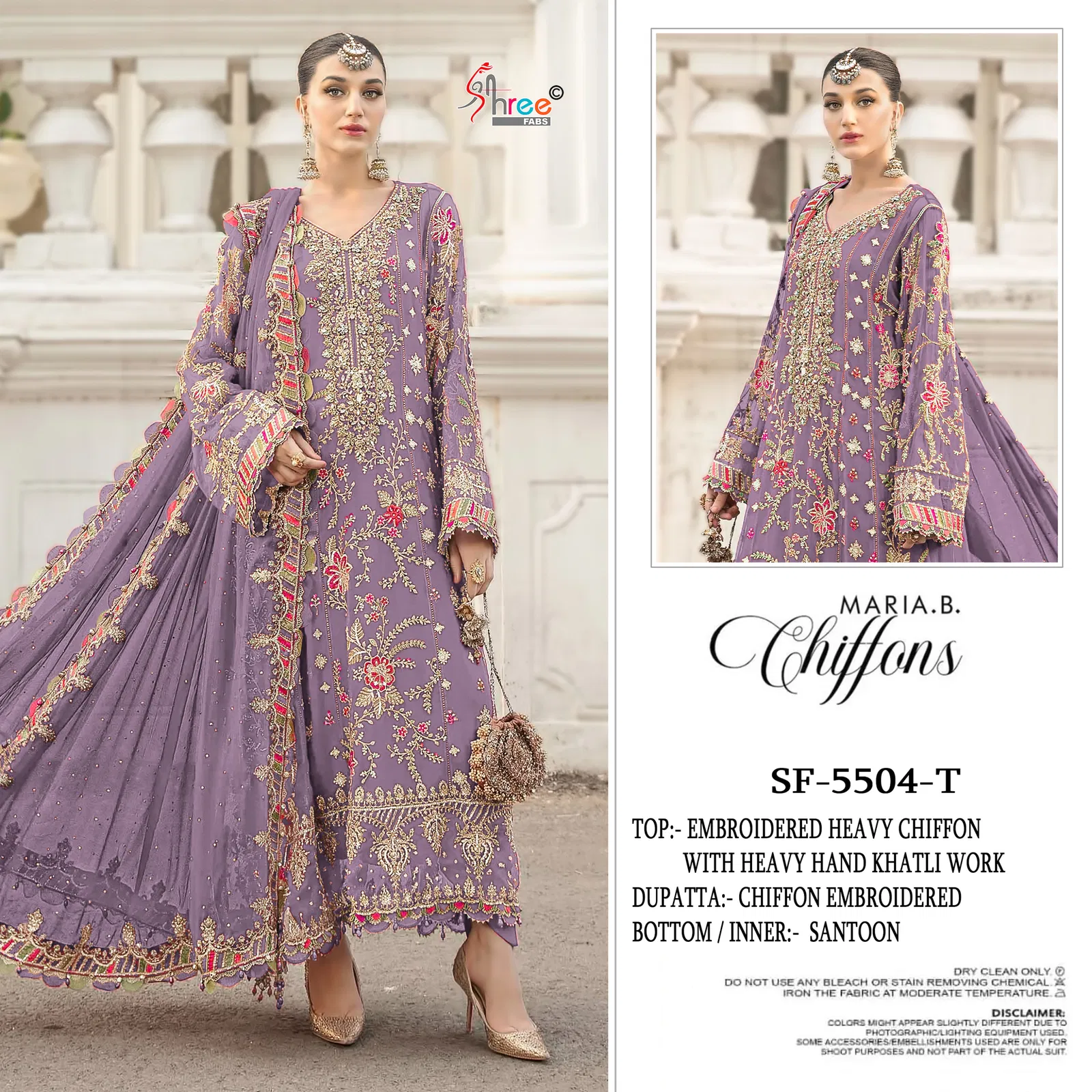 Shree Sf 5504 Q To T Faux Georgette With Embroidery Pakistani Salwar Kameez Collection 