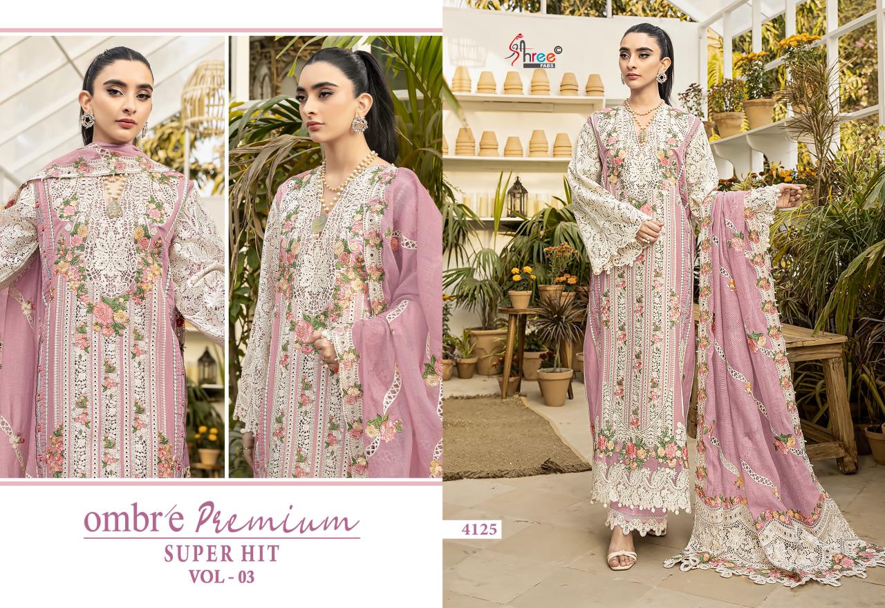 Shree Ombre Premium Super Hit Vol 3 Cotton Dupatta Pakistani Salwar Kameez Collection 