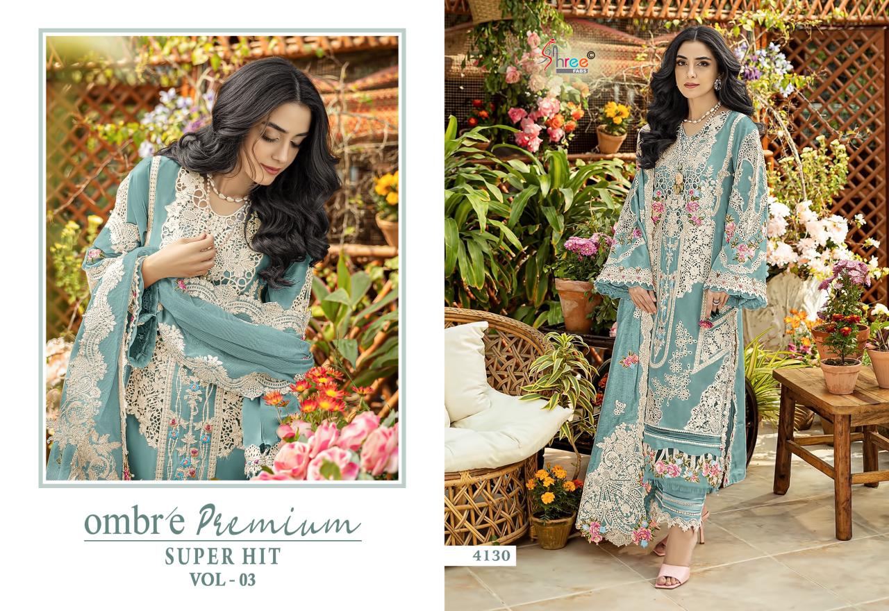 Shree Ombre Premium Super Hit Vol 3 Cotton Dupatta Pakistani Salwar Kameez Collection 
