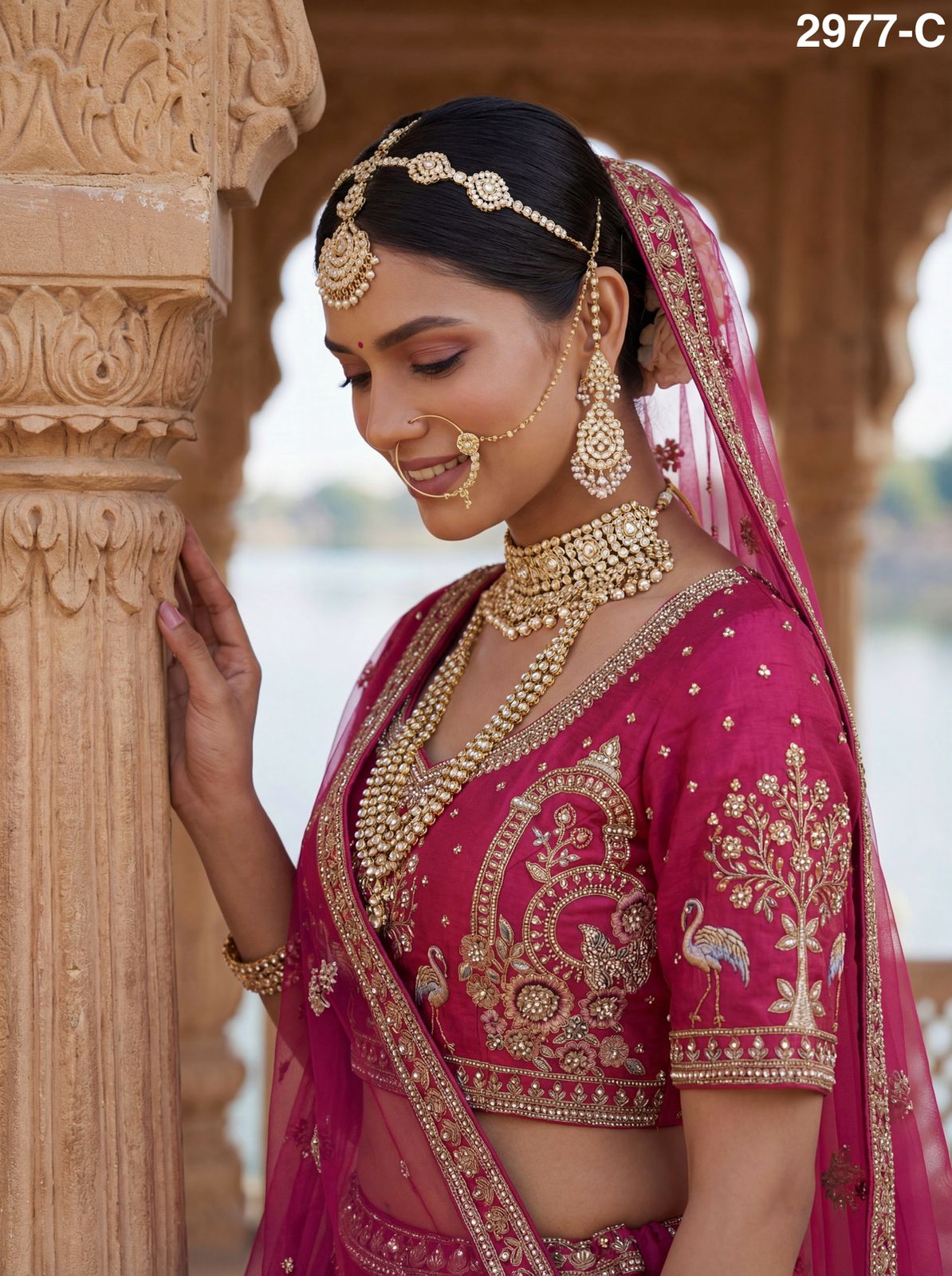 Anjani 2977 Magnificent Embroidered Designer Bridal Lehenga Choli Collection 