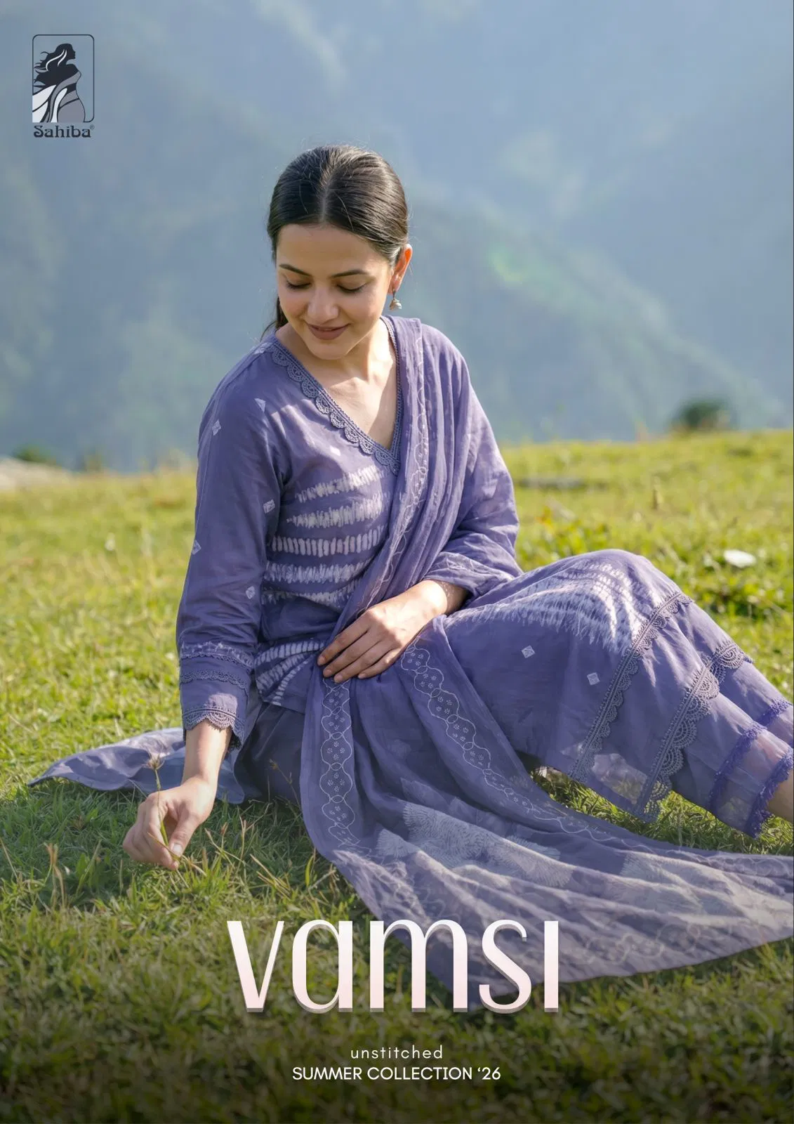 Sahiba Vamsi Lawn Cotton With Digital Print Embroidery Salwar Kameez Collection 