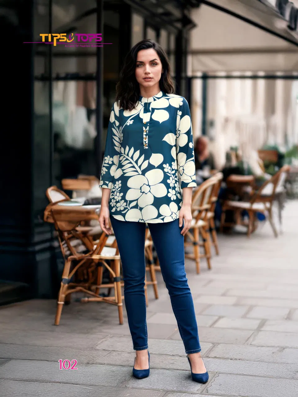 Tip And Tops Baby Vol 8 Rayon Printed Fancy Short Top Collection 