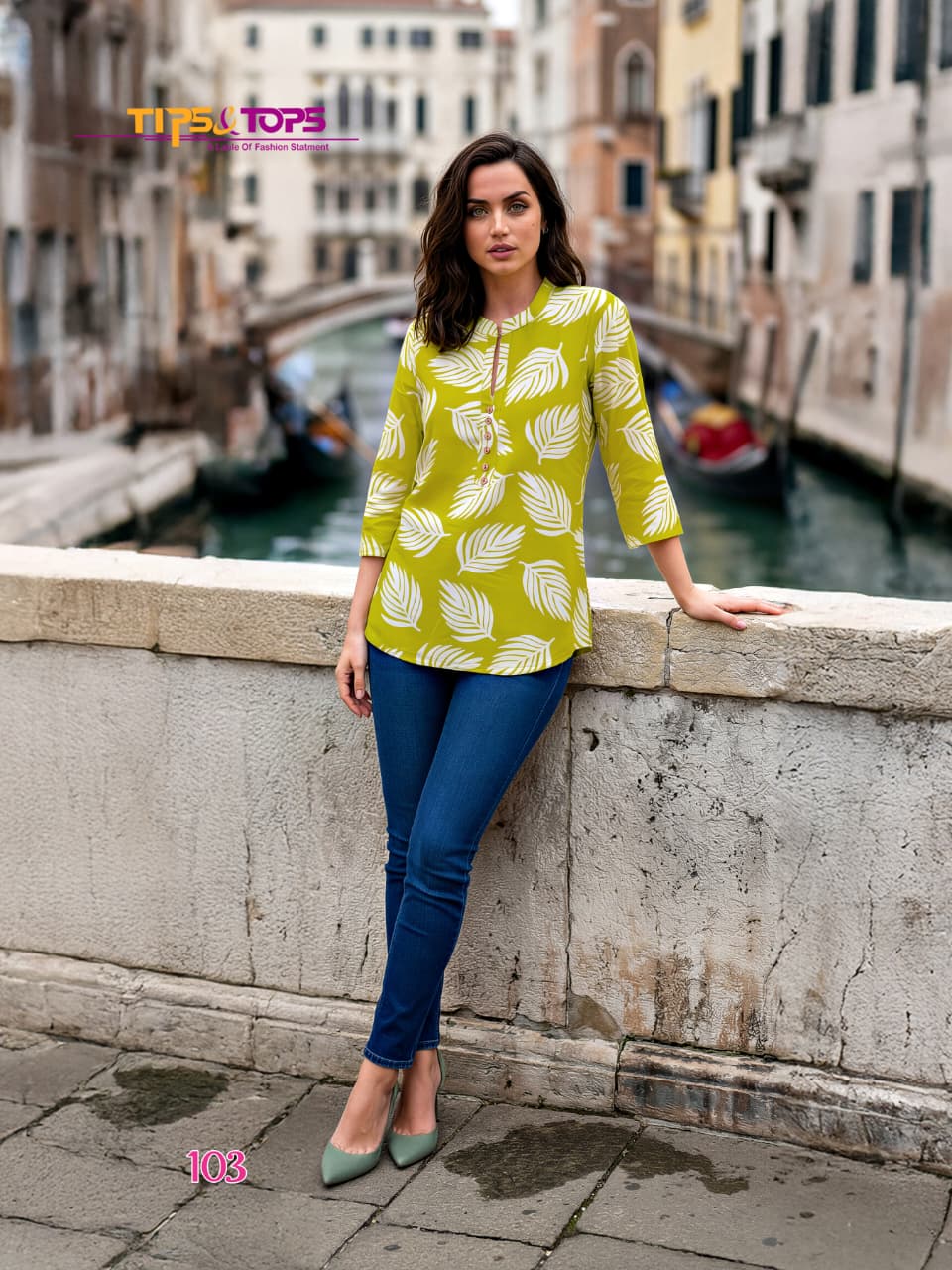 Tip And Tops Baby Vol 8 Rayon Printed Fancy Short Top Collection 