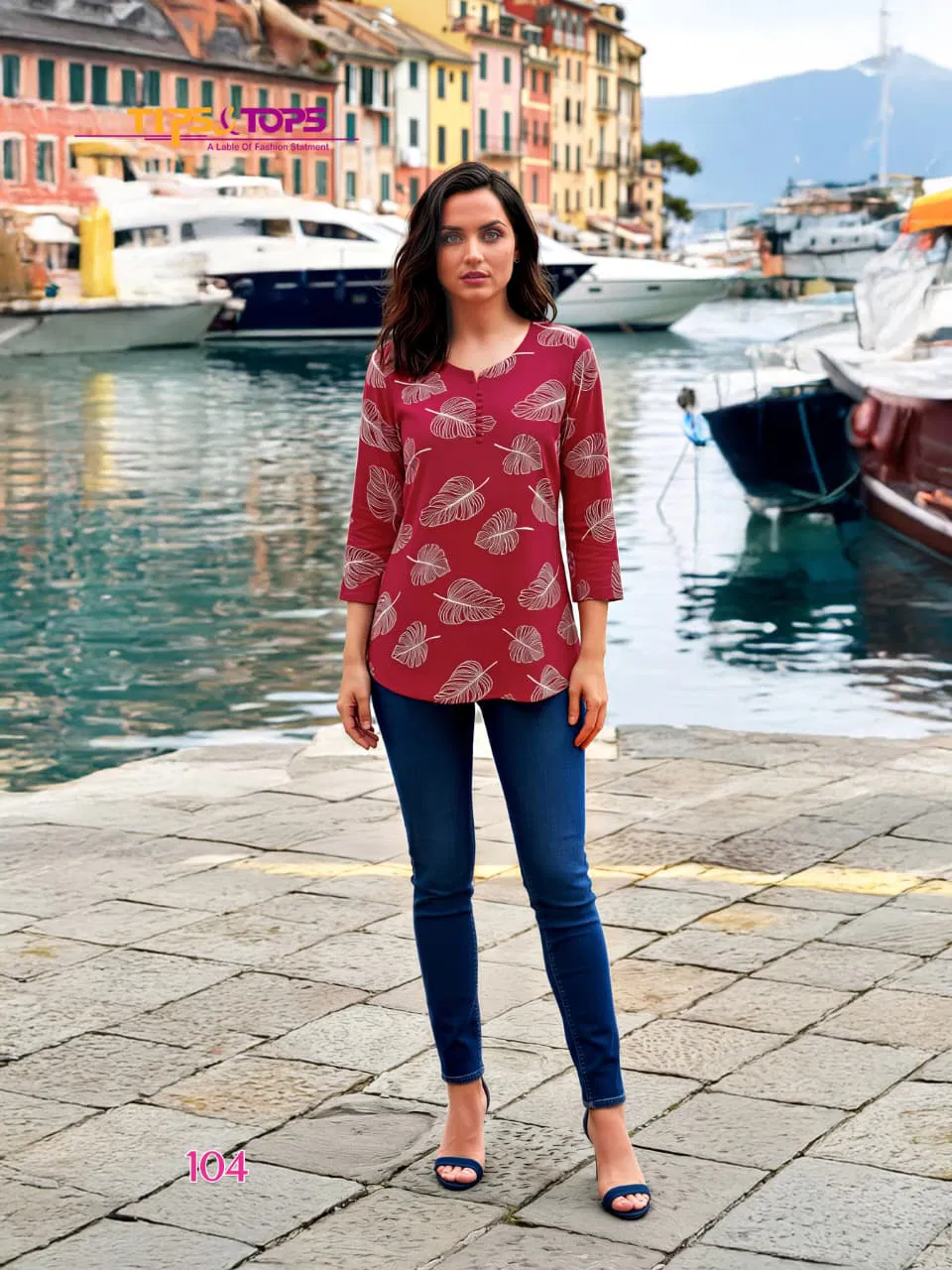 Tip And Tops Baby Vol 8 Rayon Printed Fancy Short Top Collection 