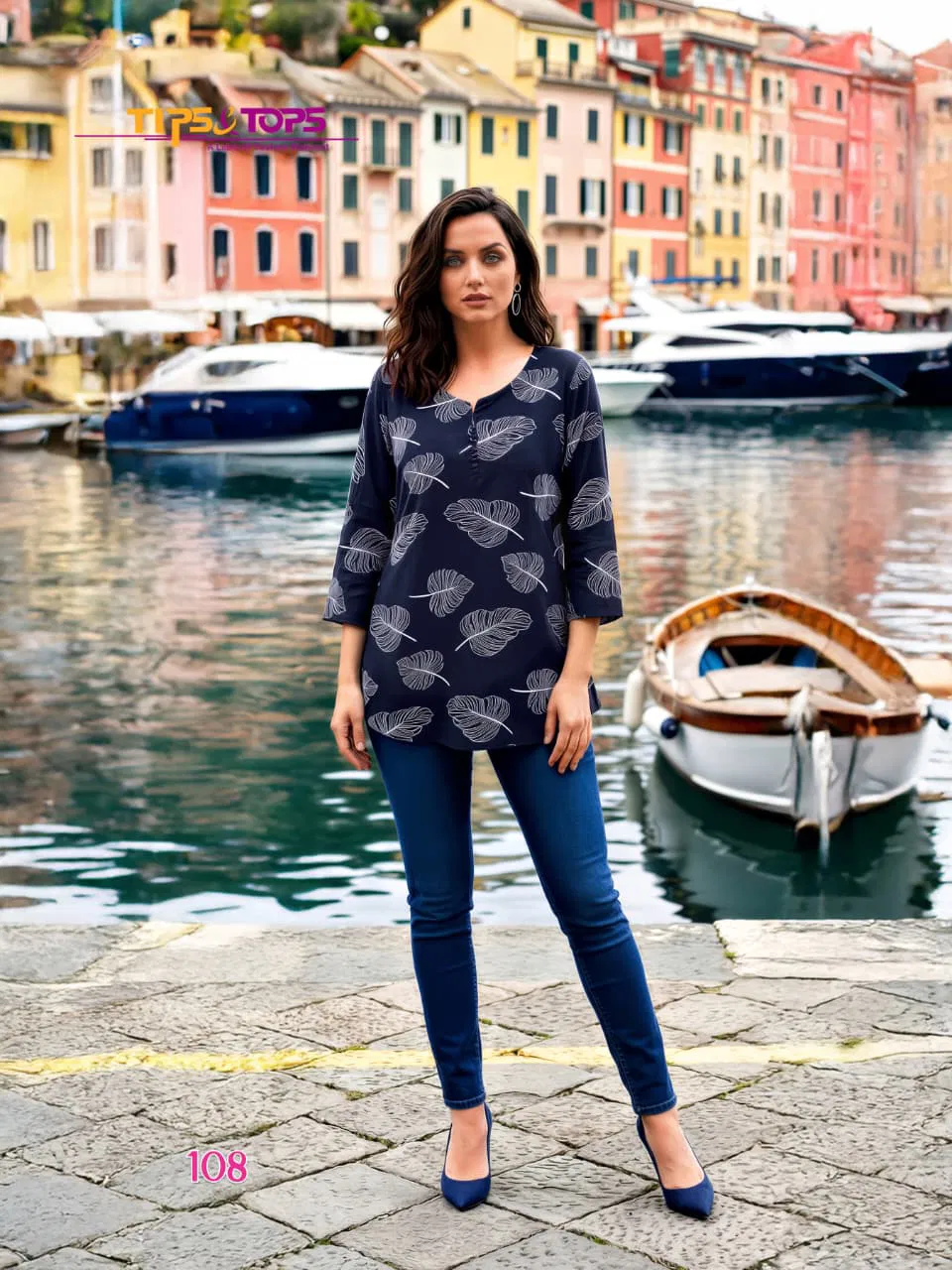 Tip And Tops Baby Vol 8 Rayon Printed Fancy Short Top Collection 